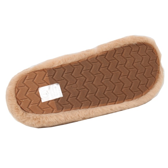 Size 8 Natural furry criss cross furry sandals - Picture 4 of 6